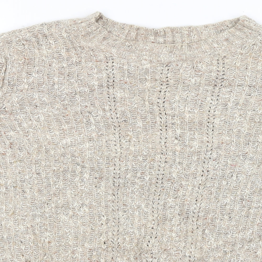 Fat Face Womens Beige   Pullover Jumper Size 14