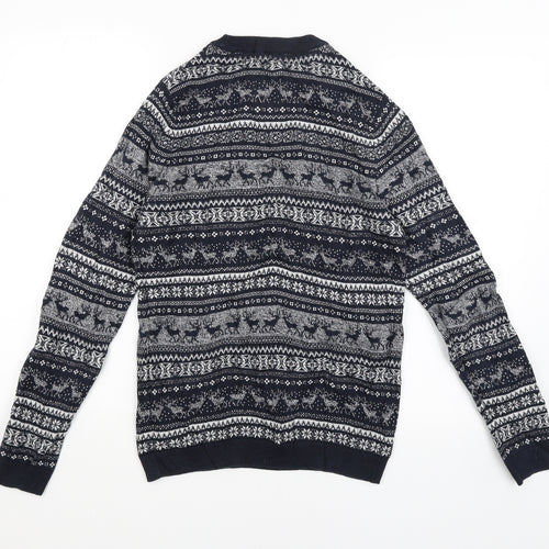 NEXT Mens Blue   Pullover Jumper Size S  - Christmas