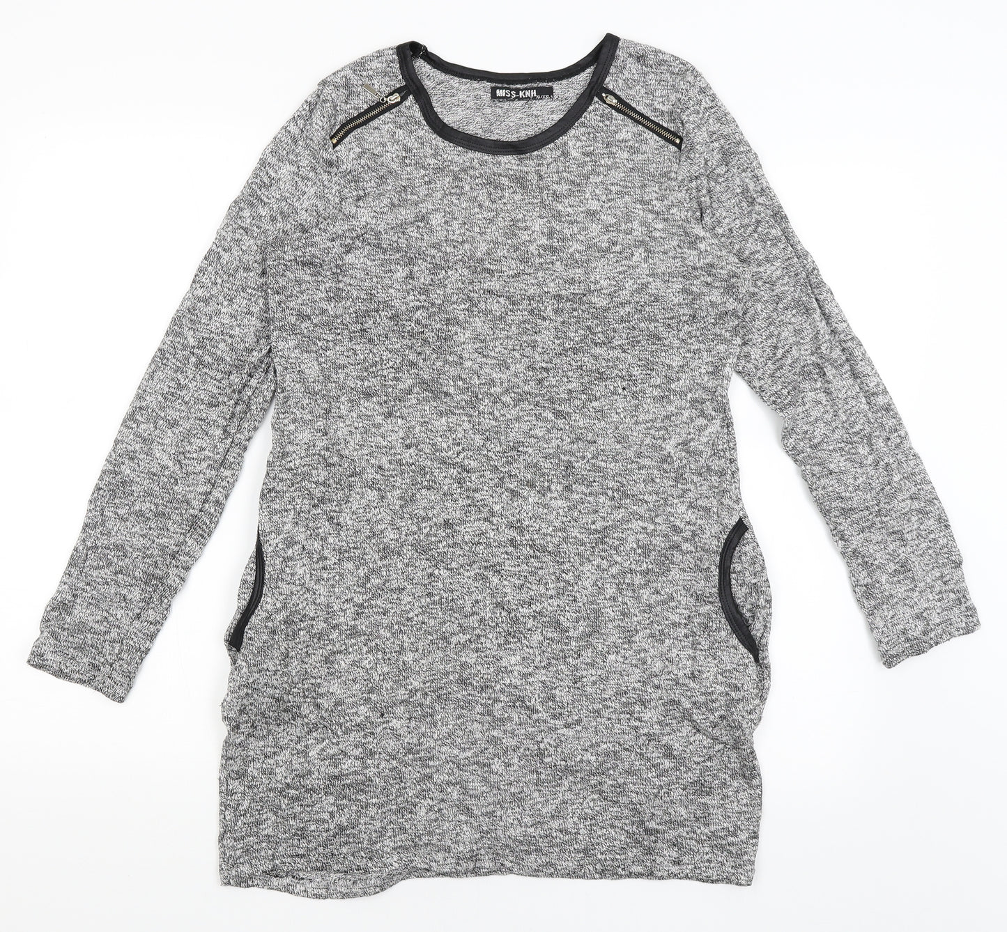 Miss KNH Womens Grey   Pullover Jumper Size XL
