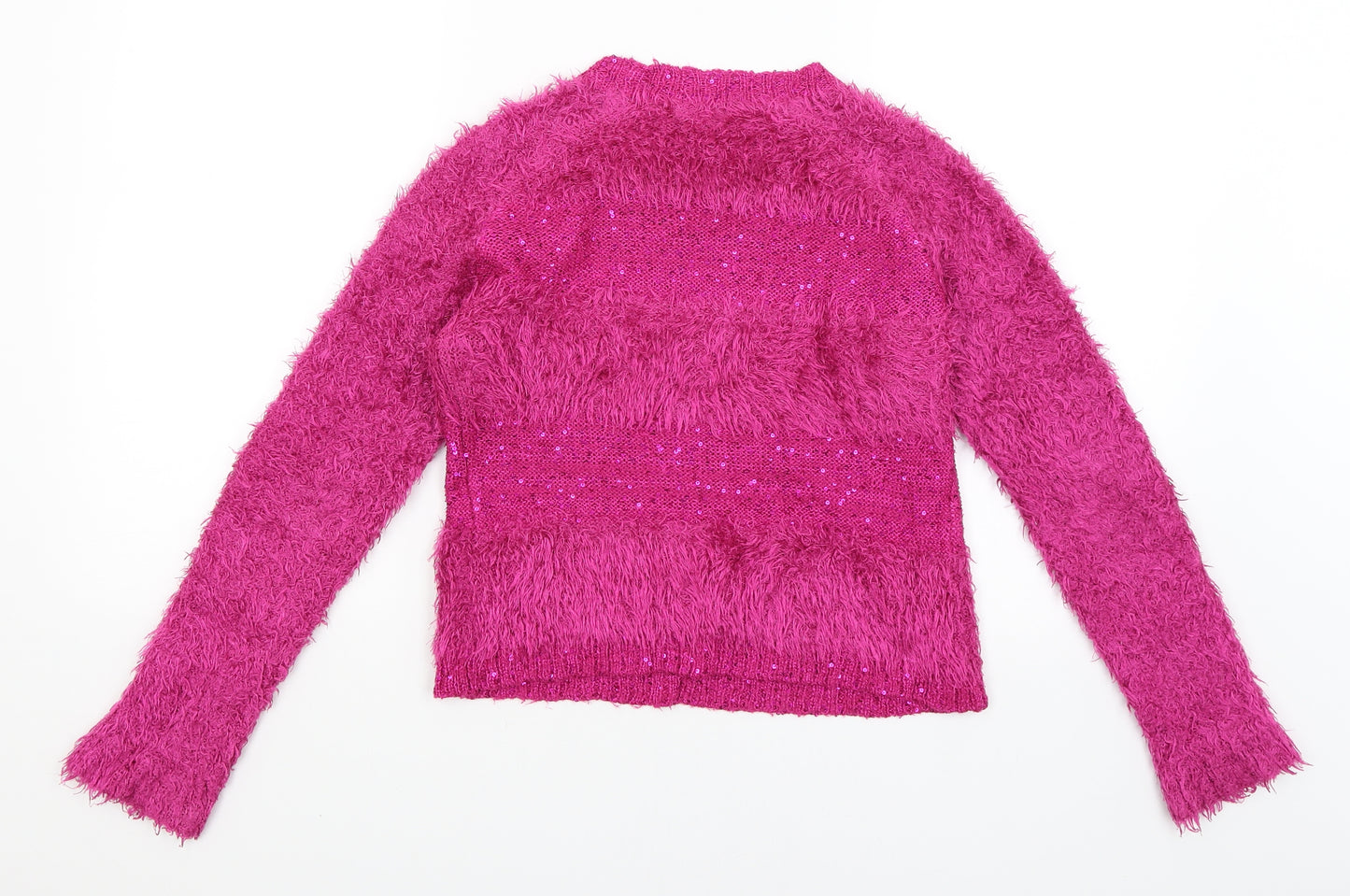 Kylie Girls Pink   Pullover Jumper Size 13 Years