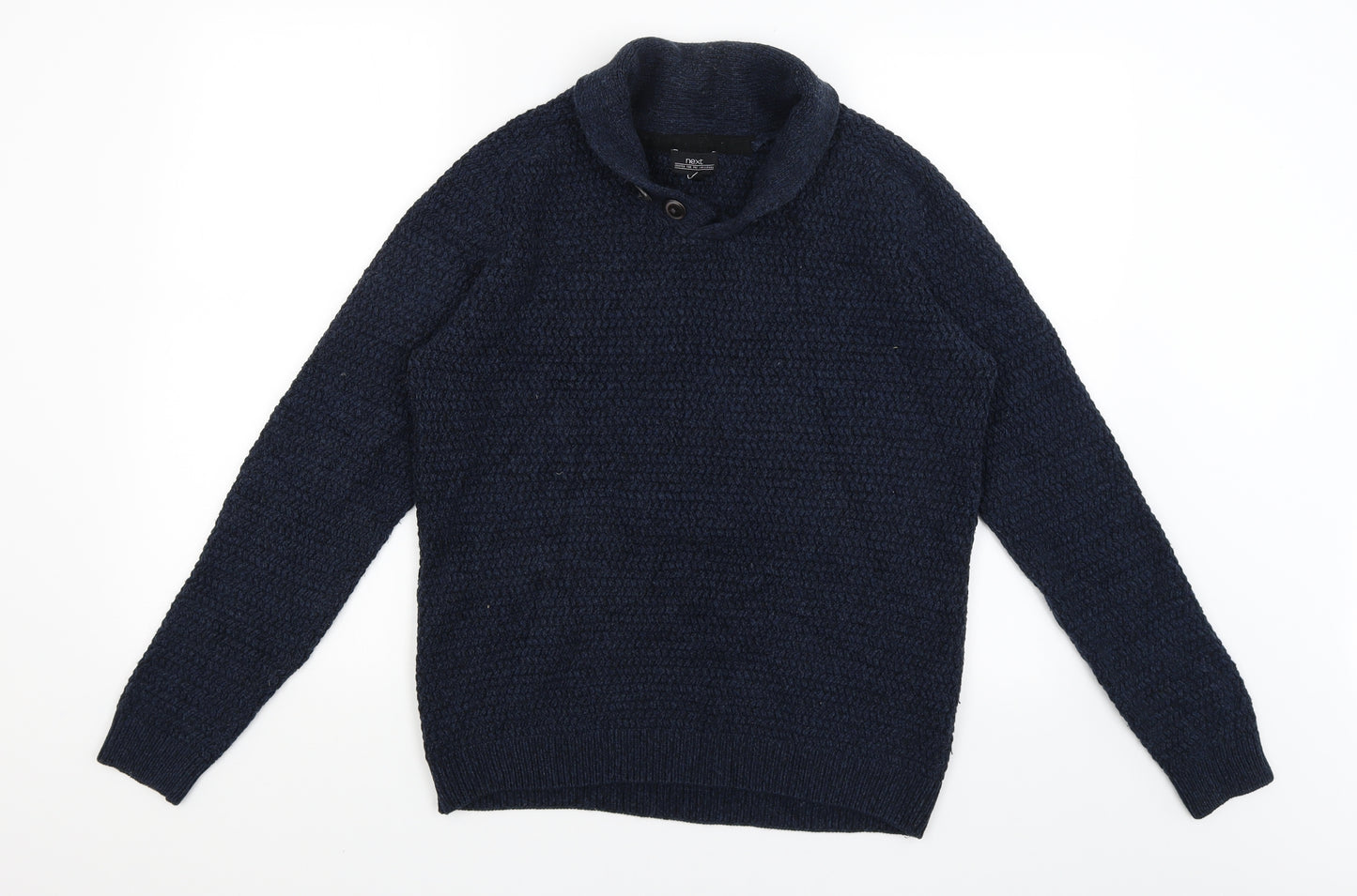 NEXT Mens Blue   Henley Jumper Size M
