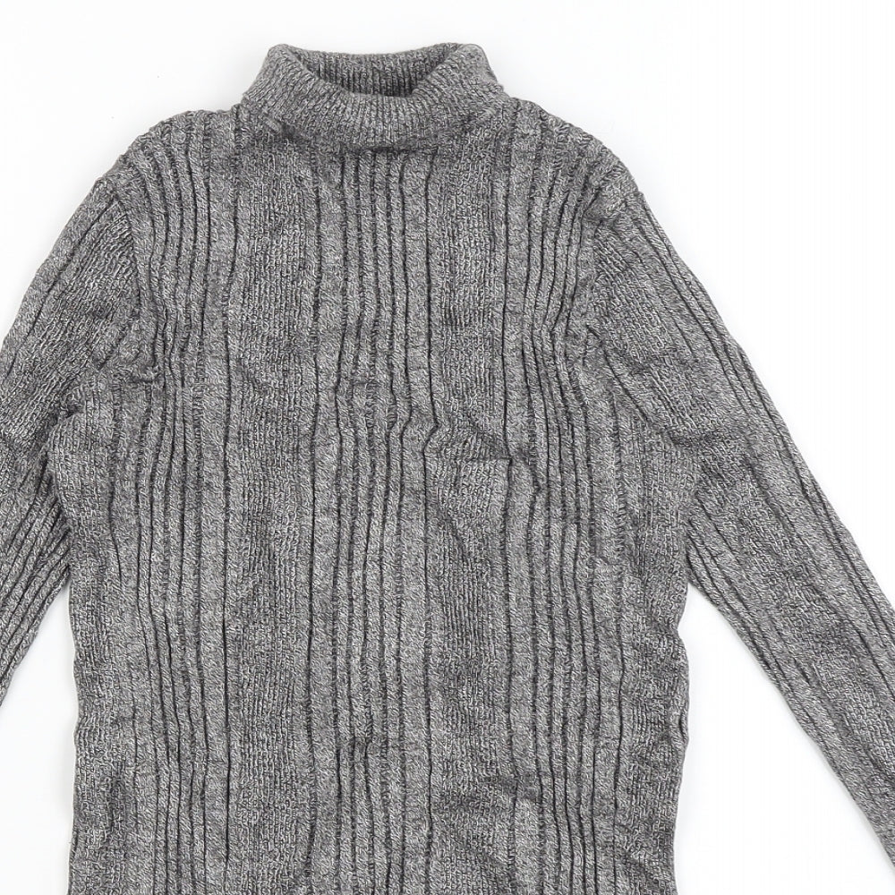 M&S Womens Grey   Basic T-Shirt Size 8