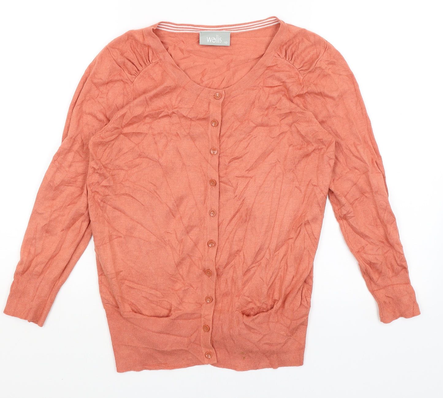 Wallis Womens Orange   Cardigan Jumper Size 10