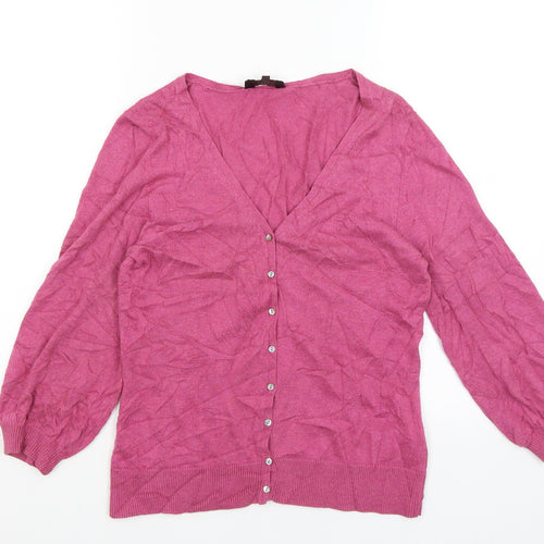 Great Plains Womens Pink   Cardigan Jumper Size S