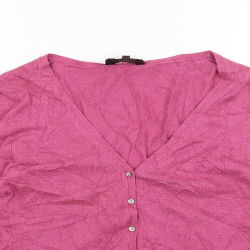 Great Plains Womens Pink   Cardigan Jumper Size S