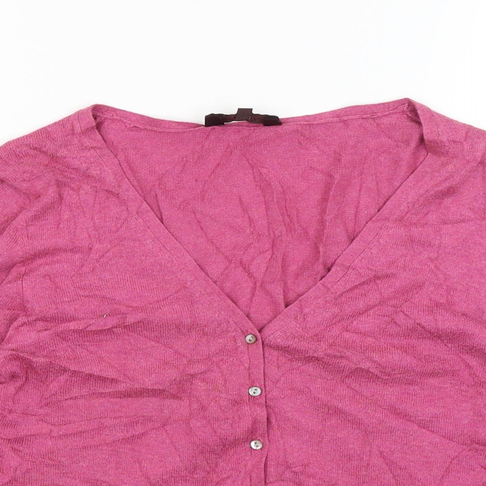 Great Plains Womens Pink   Cardigan Jumper Size S