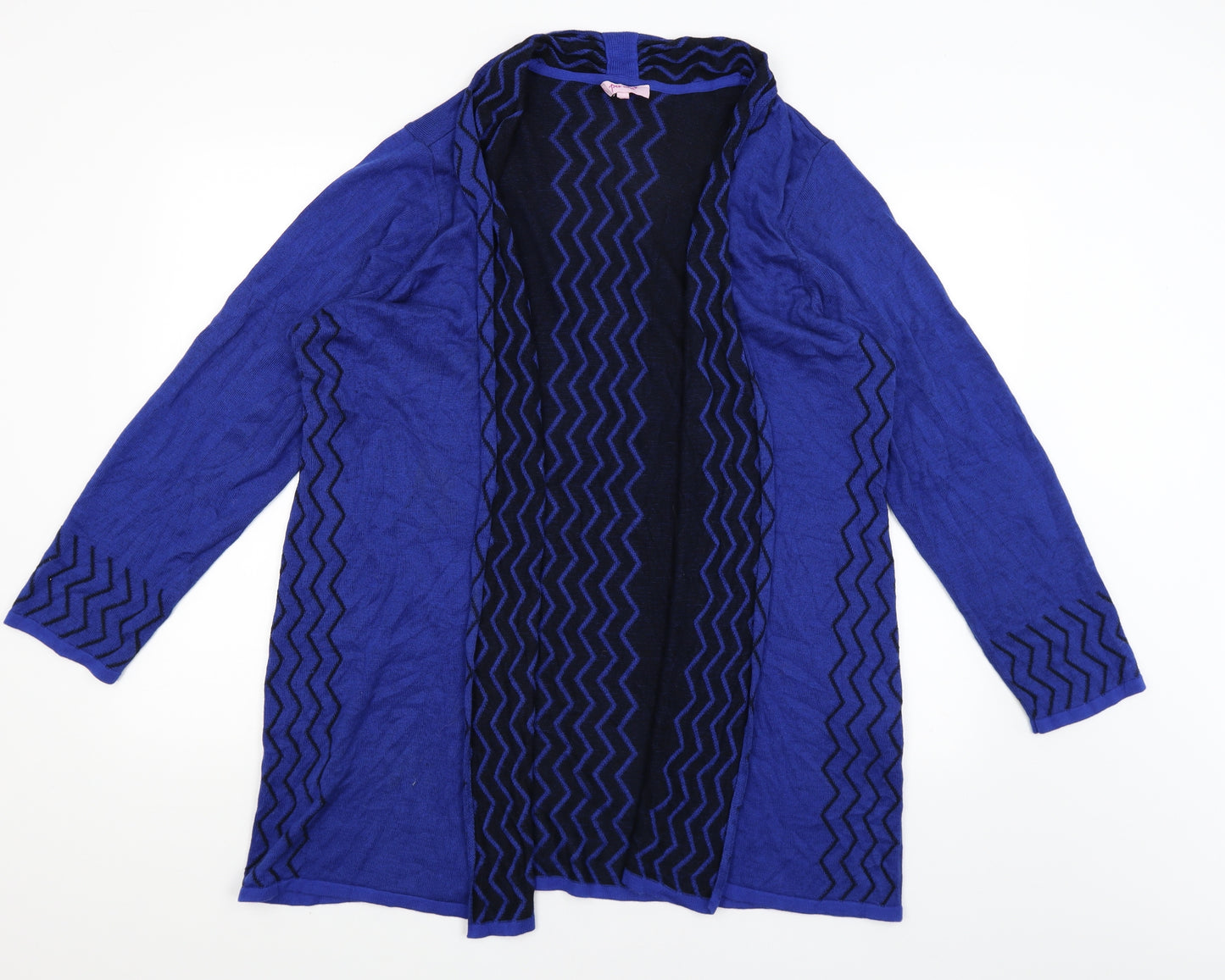 Per Una Womens Blue   Wrap Jumper Size 20