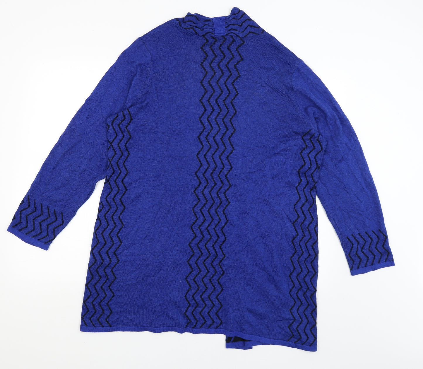Per Una Womens Blue   Wrap Jumper Size 20