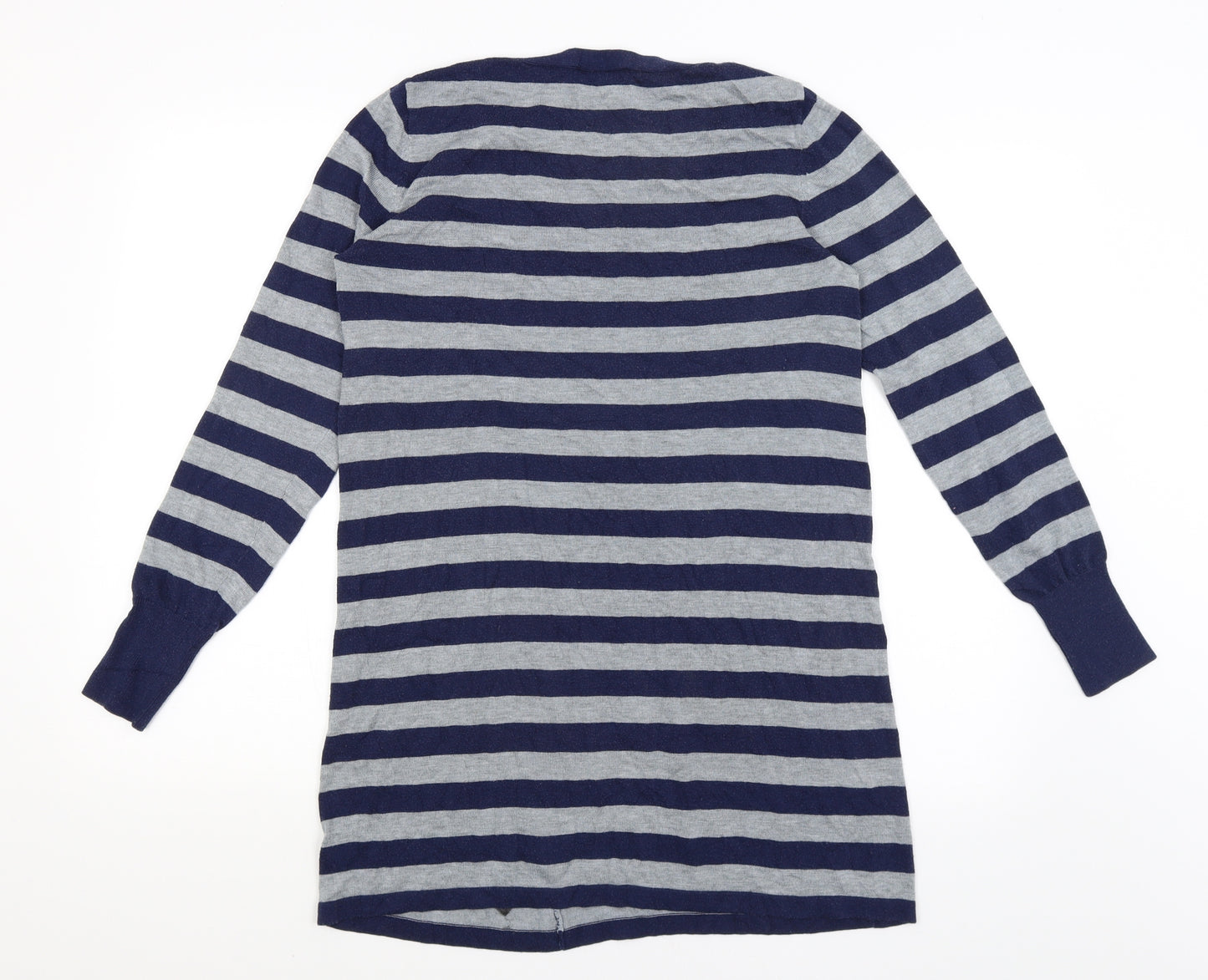 Oasis Womens Blue Striped  Basic T-Shirt Size M