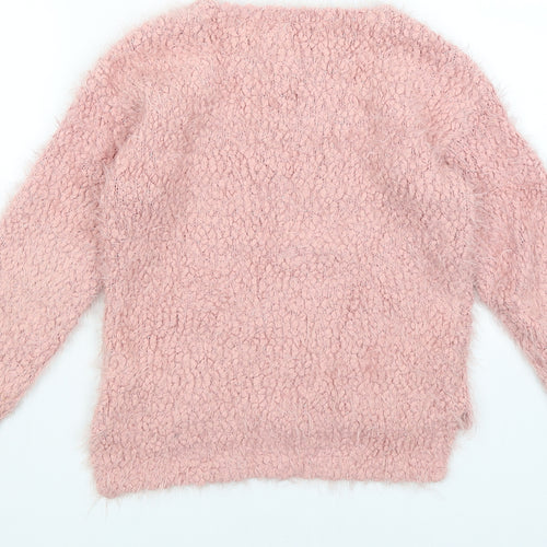 NEXT Girls Pink   Pullover Jumper Size 7 Years