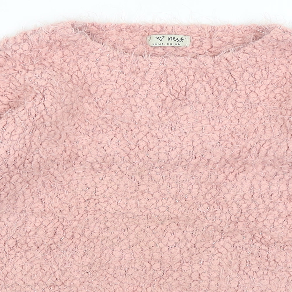 NEXT Girls Pink   Pullover Jumper Size 7 Years