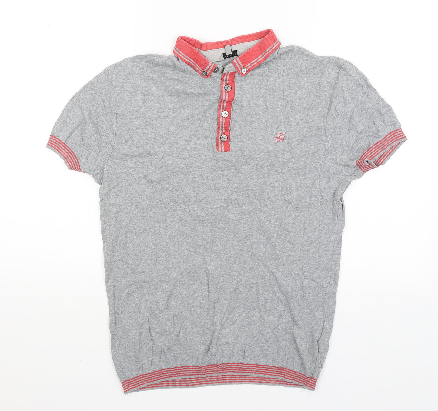 Ted Baker Mens Grey    T-Shirt Size S