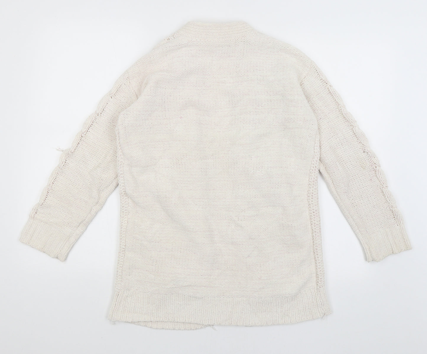 NEXT Girls White   Wrap Jumper Size 11 Years