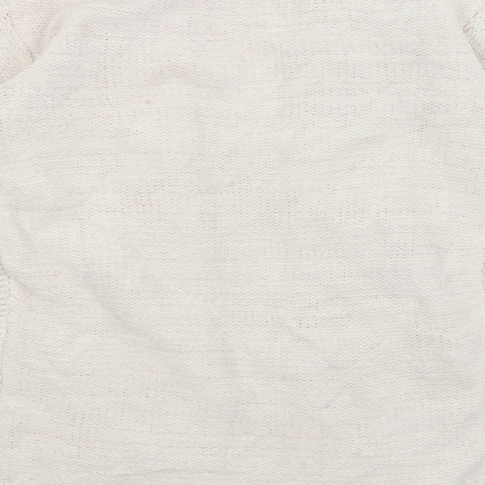 NEXT Girls White   Wrap Jumper Size 11 Years