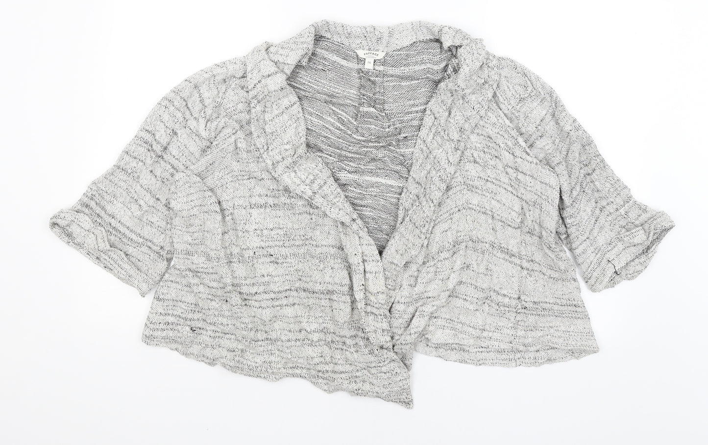 Fat Face Womens Grey   Wrap Jumper Size 16