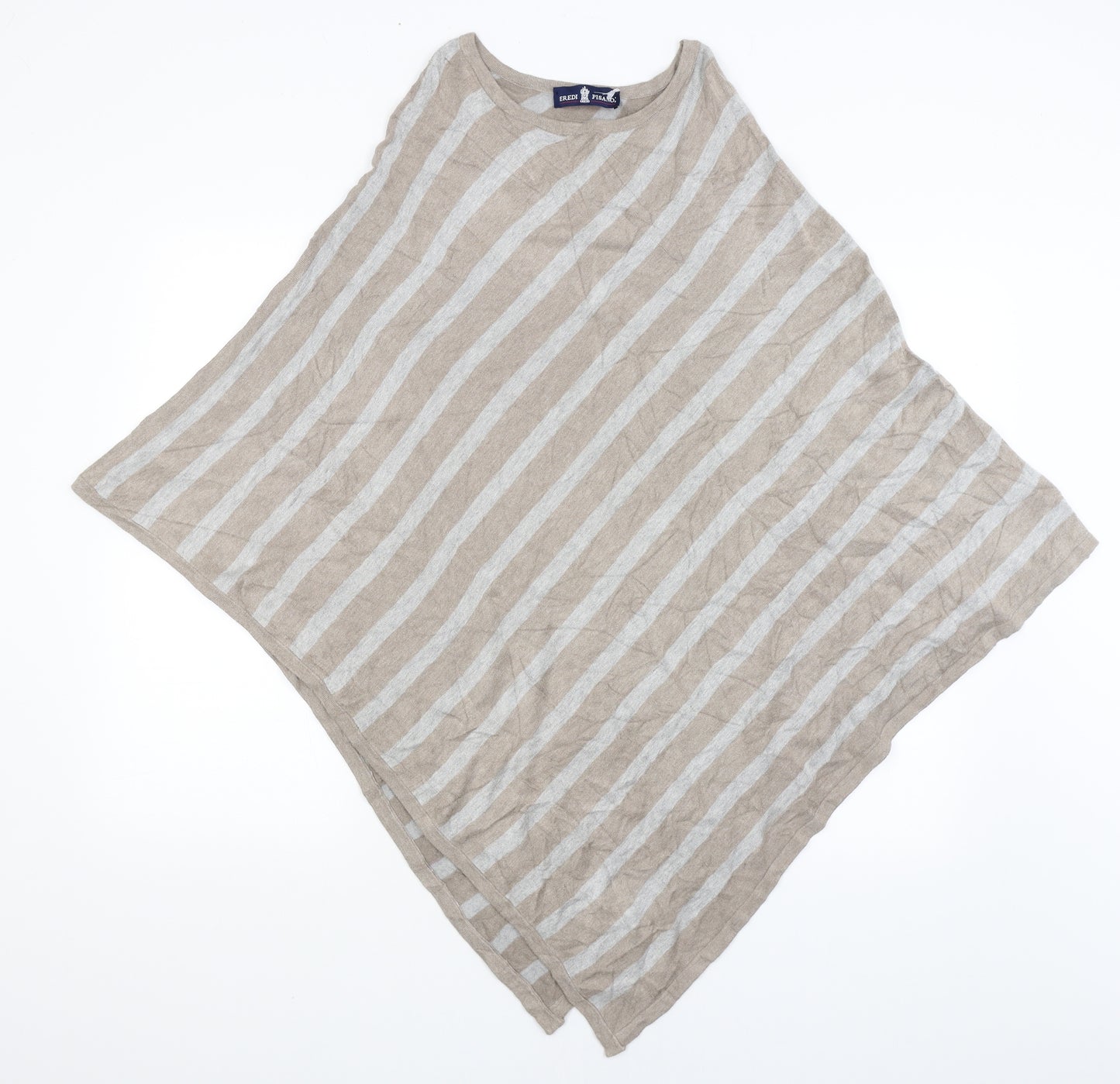 Eredi Pisano Womens Brown Striped  Shrug Jumper Size L