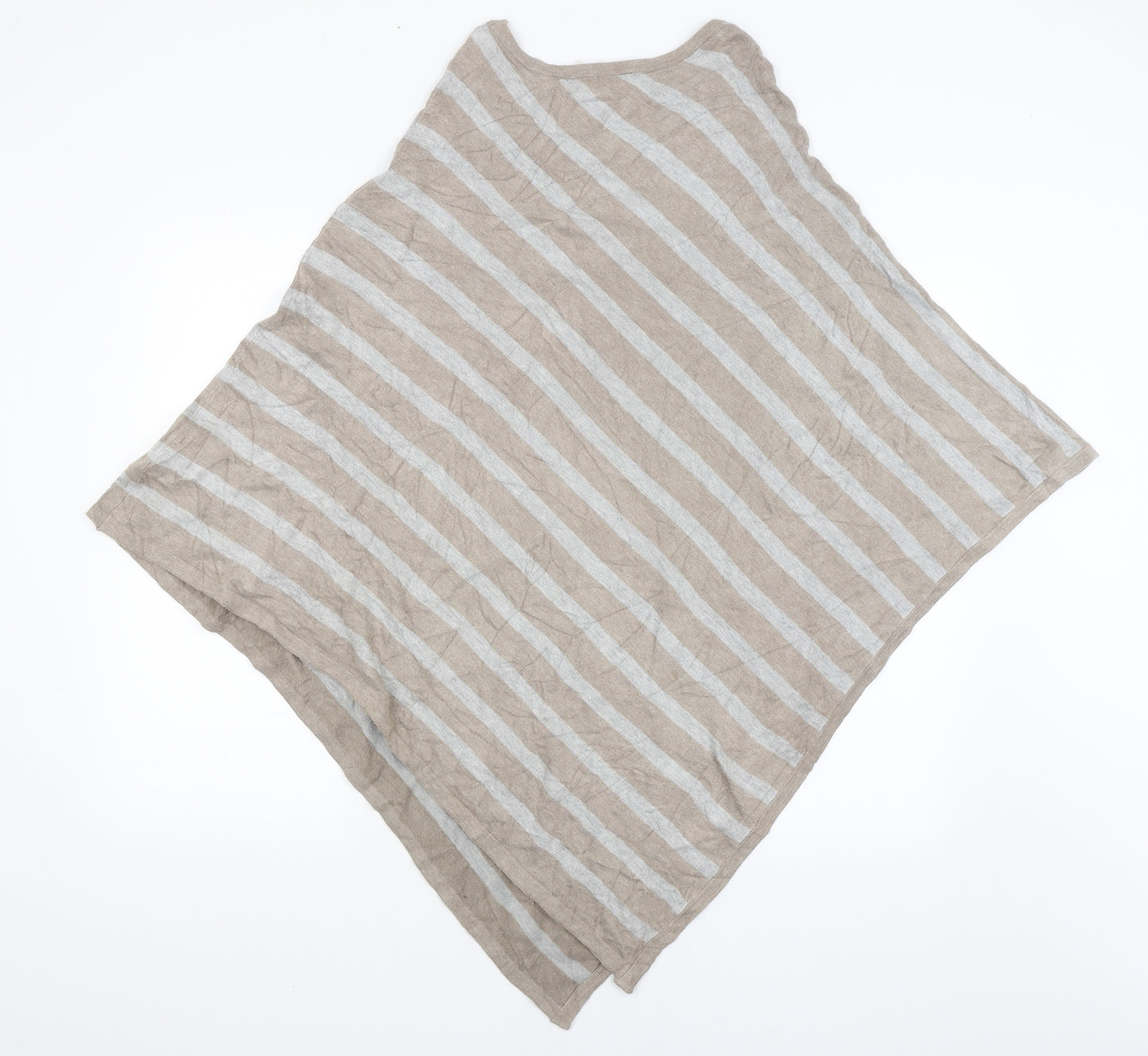 Eredi Pisano Womens Brown Striped  Shrug Jumper Size L