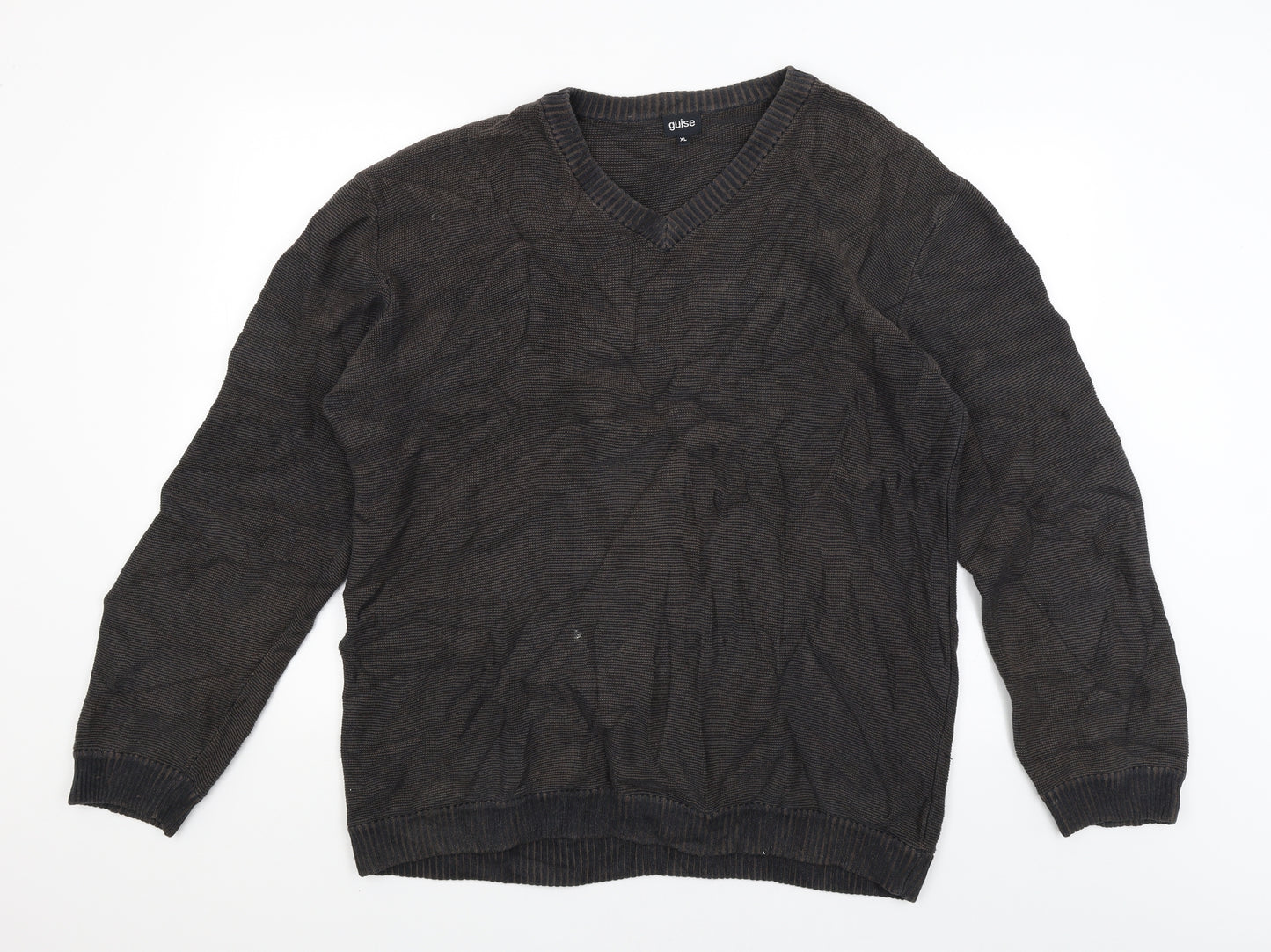 Guise Mens Brown   Pullover Jumper Size XL
