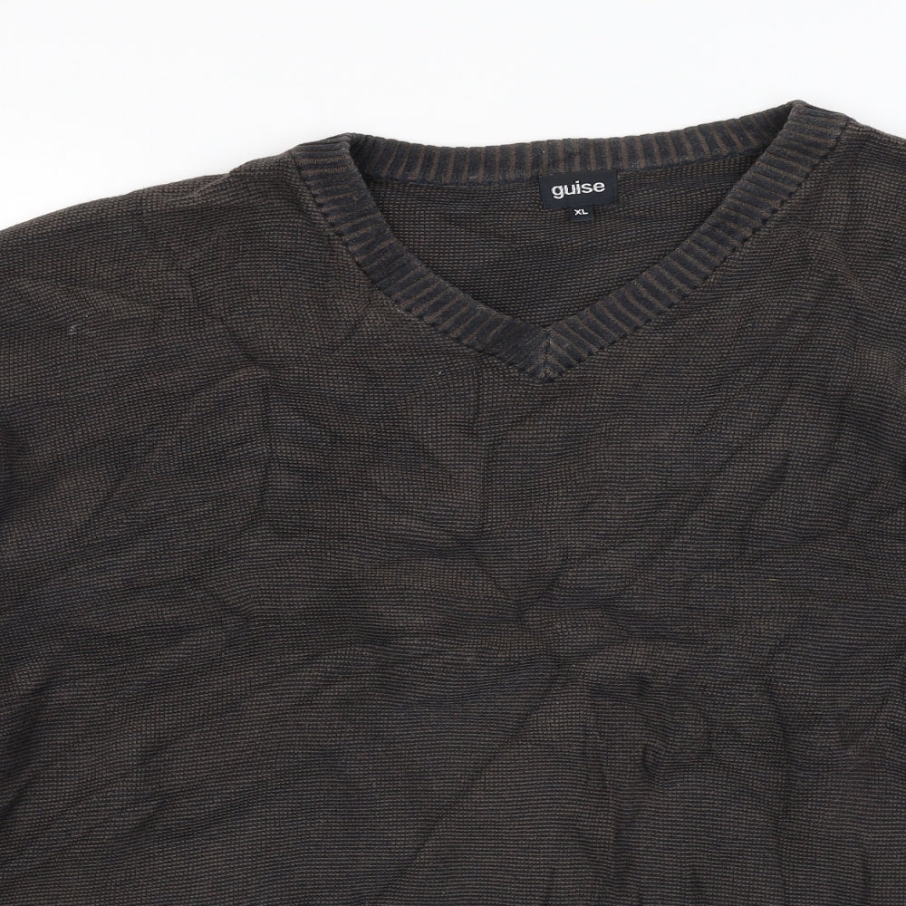 Guise Mens Brown   Pullover Jumper Size XL