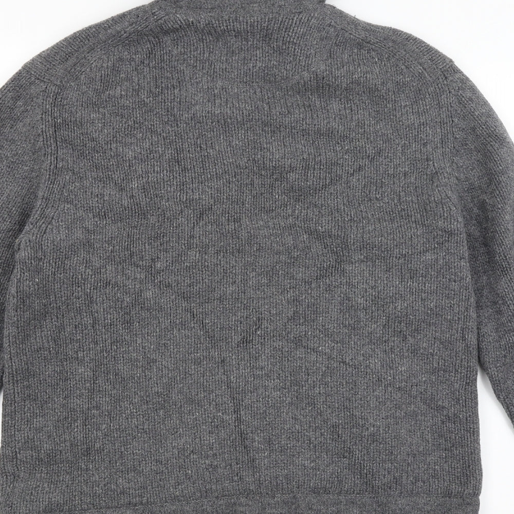 Nigel Hall Mens Grey   Full Zip Hoodie Size L