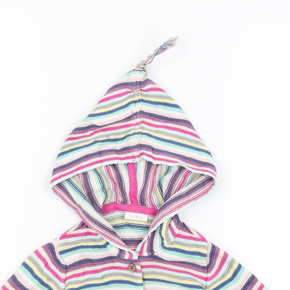 NEXT Baby Multicoloured Striped  Cardigan Jumper Size 12-18 Months