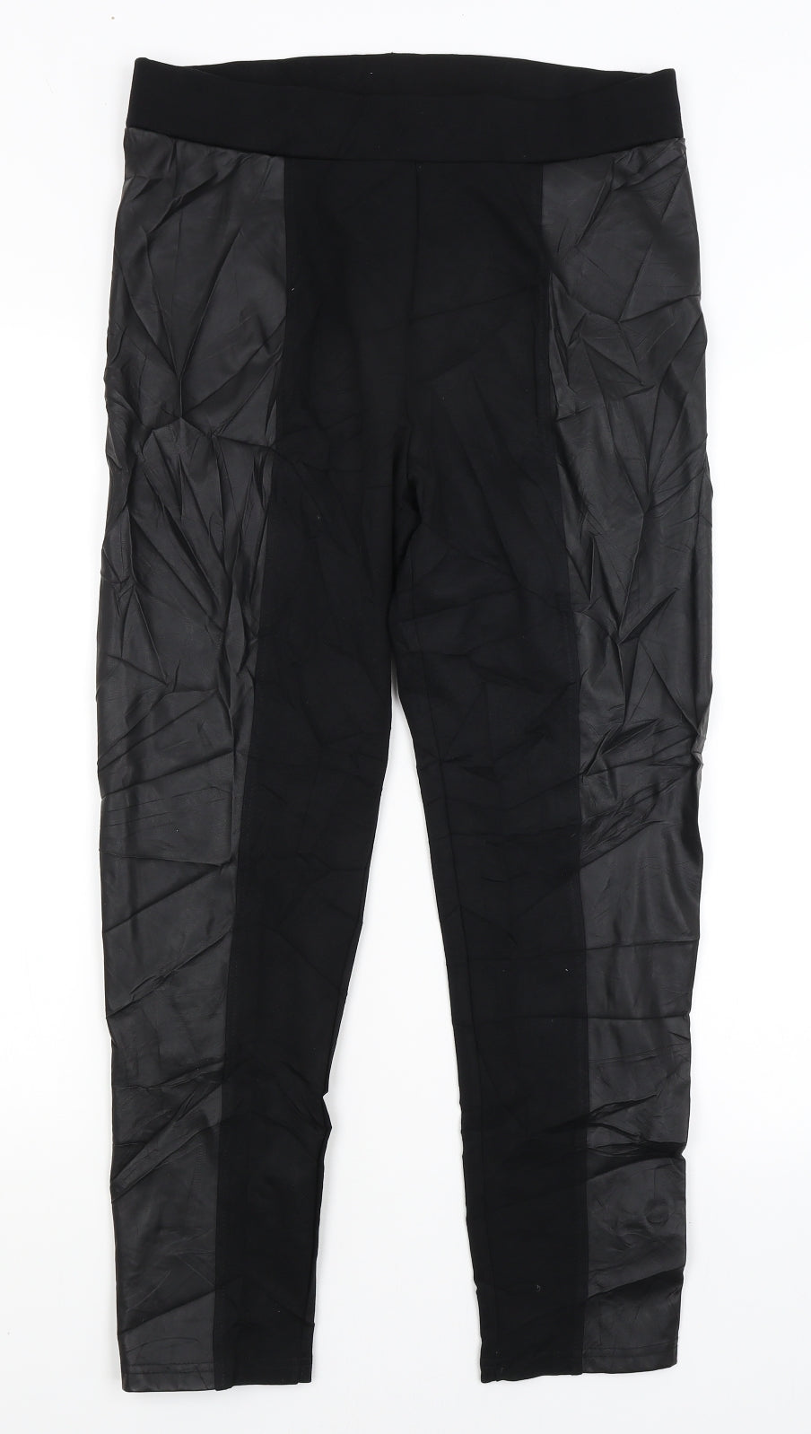 M&Co Womens Black   Trousers  Size 18 L27 in