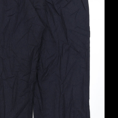 M&S Womens Blue   Dress Pants Trousers Size 22 L28 in