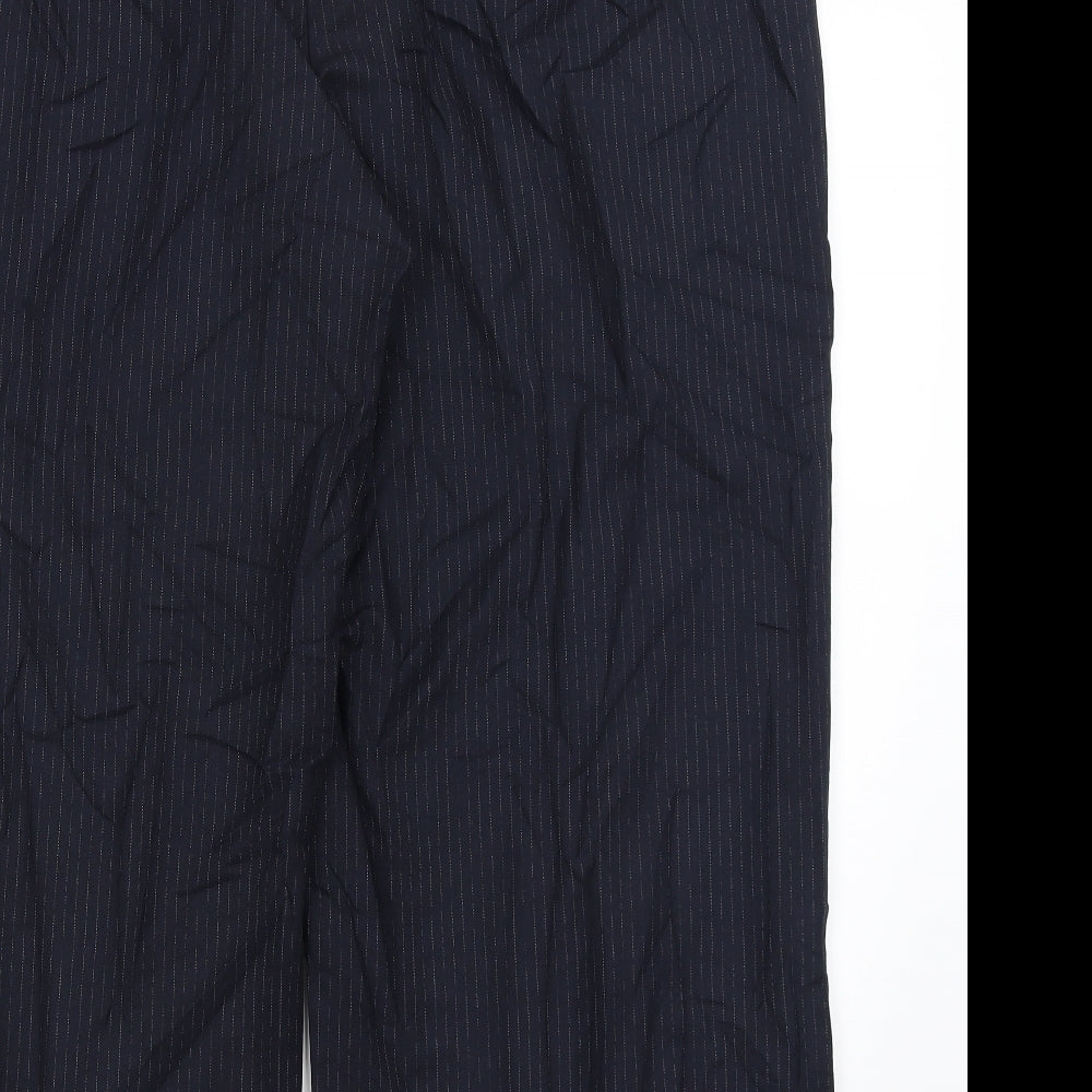 M&S Womens Blue   Dress Pants Trousers Size 22 L28 in