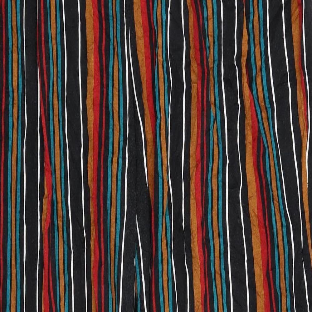 Papaya Womens Multicoloured Striped  Trousers  Size 14 L29 in