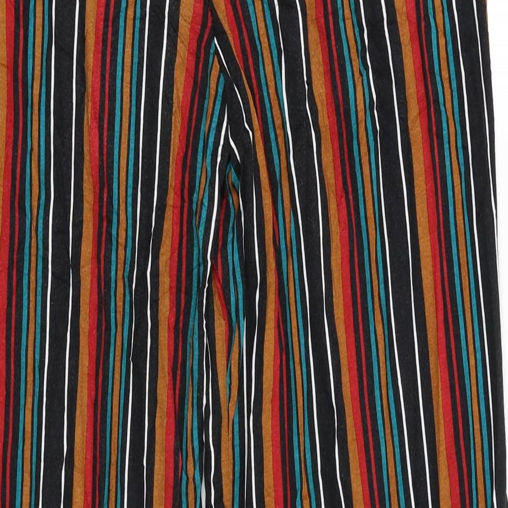 Papaya Womens Multicoloured Striped  Trousers  Size 14 L29 in