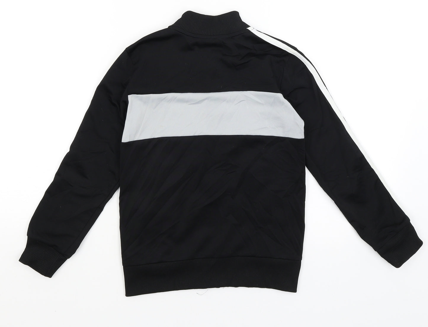 adidas Boys Black   Full Zip Jumper Size 7-8 Years