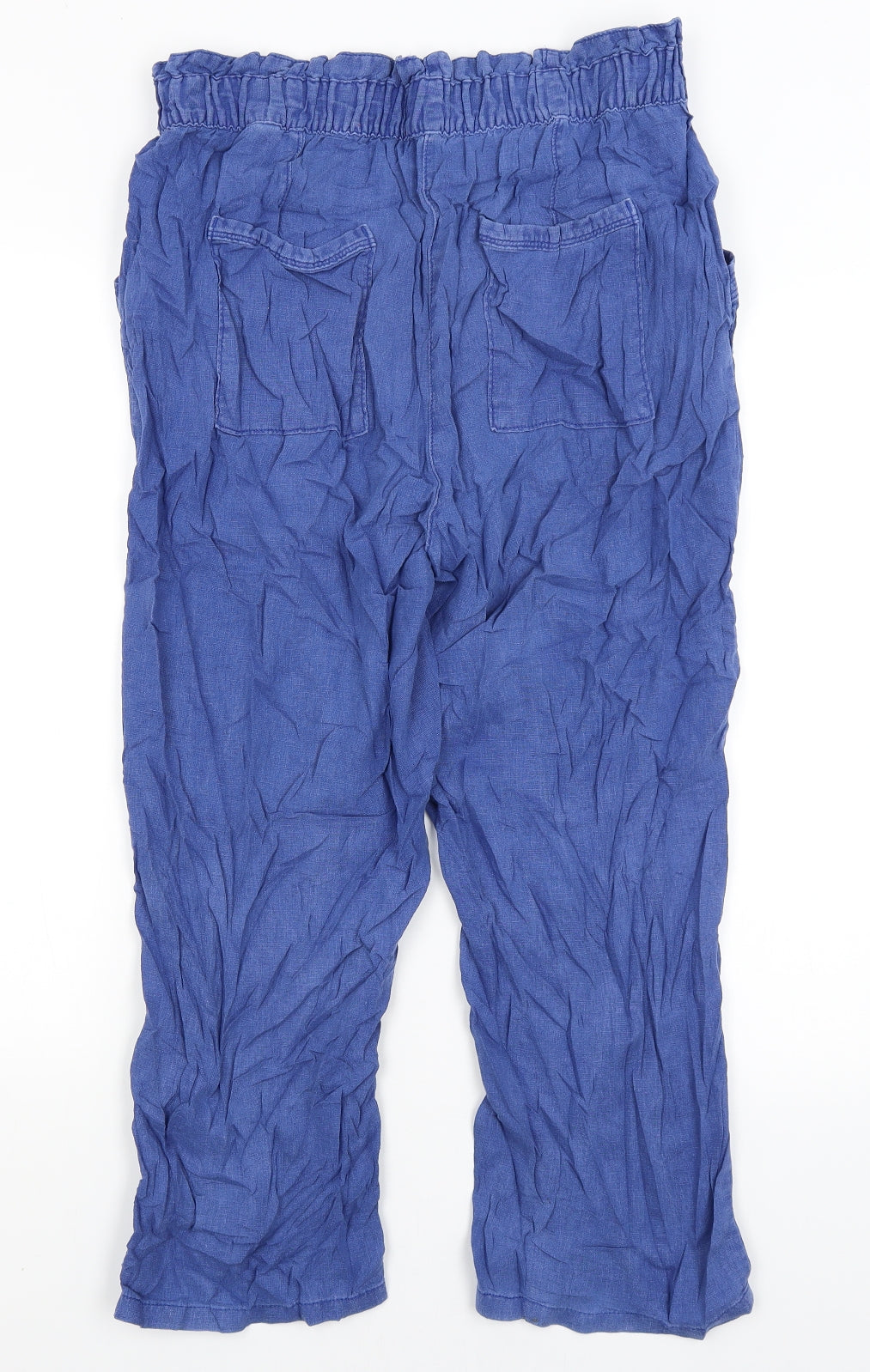 M&S Womens Blue   Trousers  Size 14 L24 in