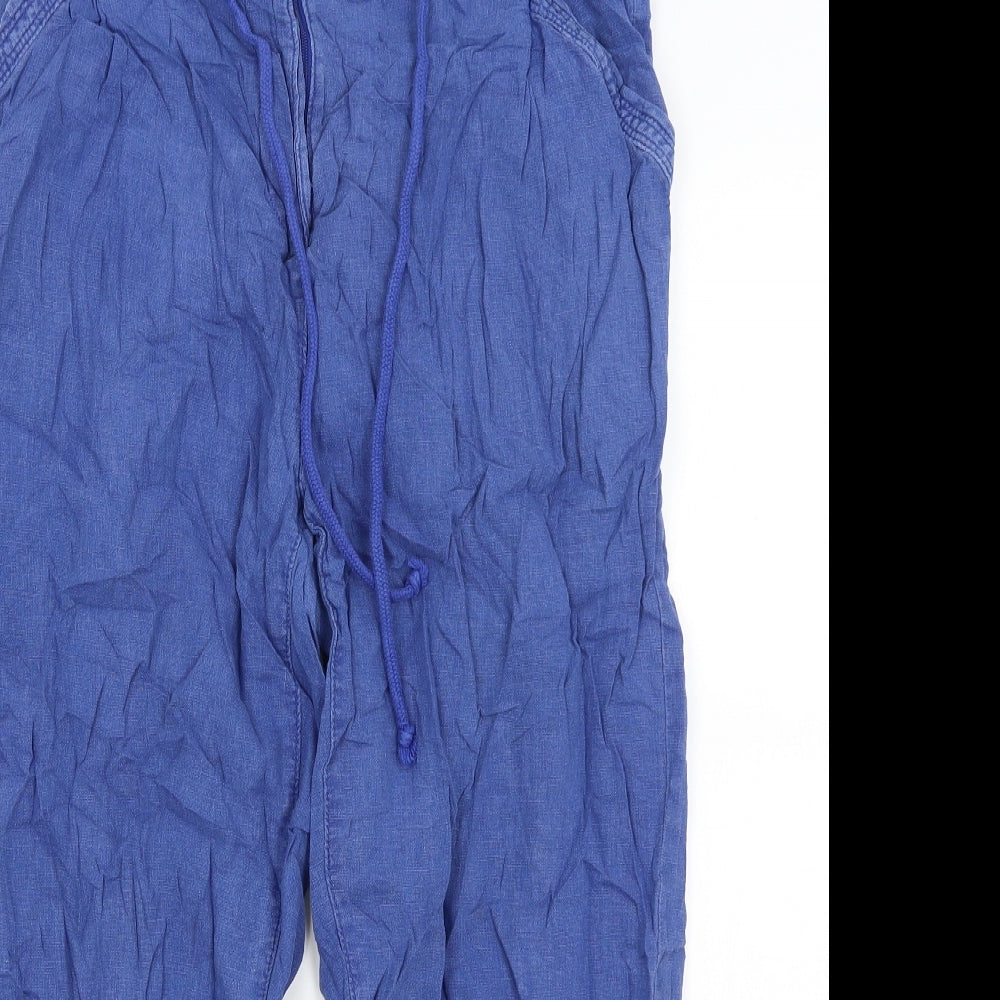 M&S Womens Blue   Trousers  Size 14 L24 in