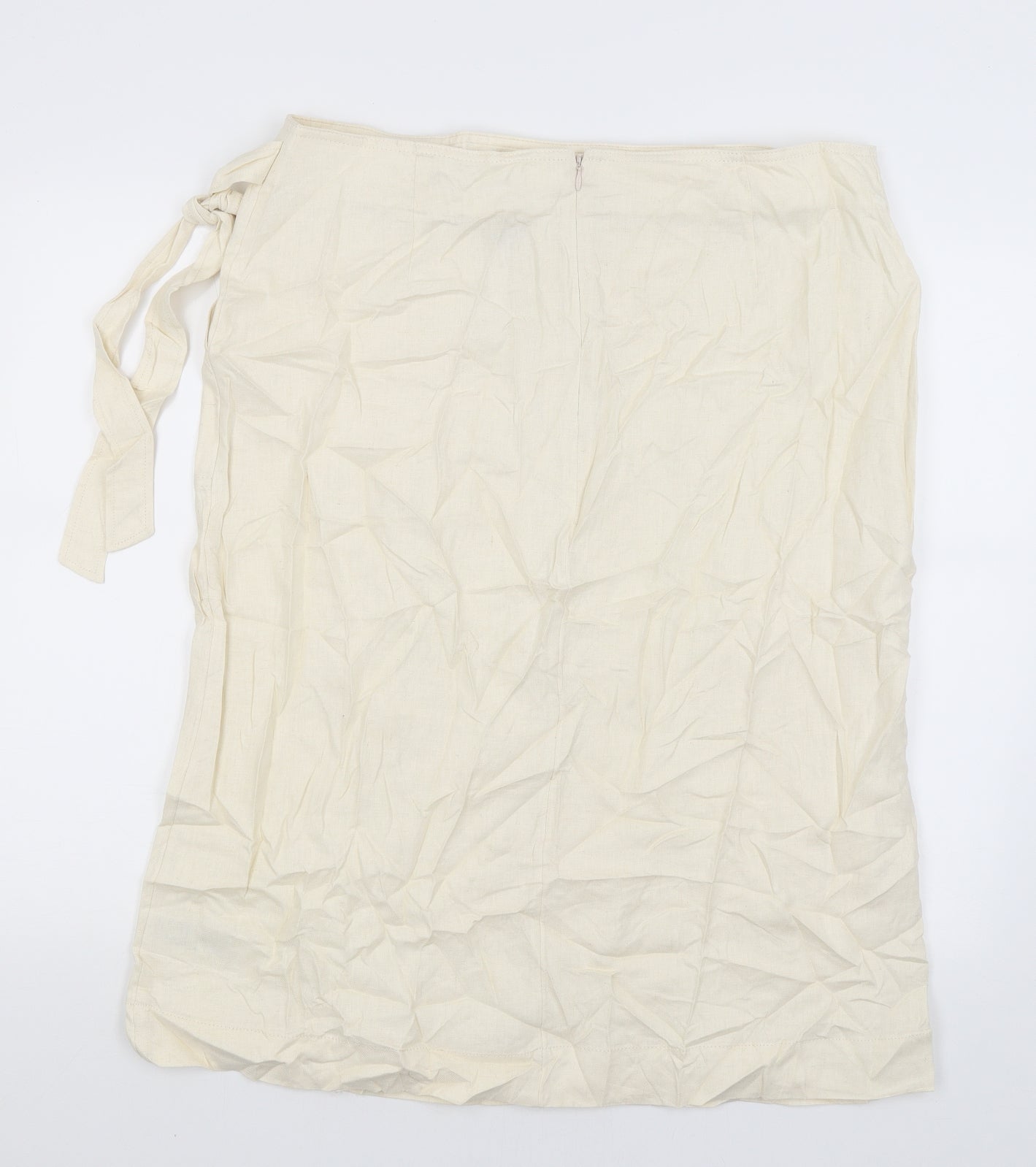 M&S Womens White   A-Line Skirt Size 18