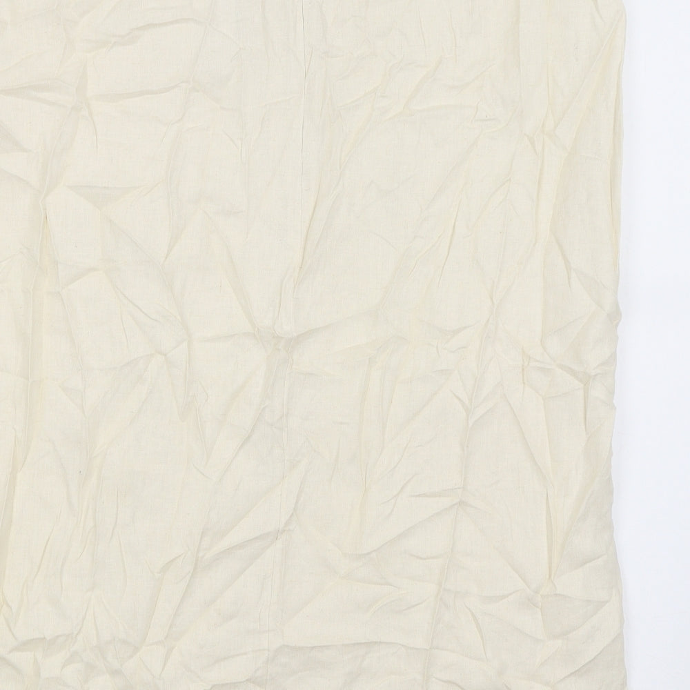 M&S Womens White   A-Line Skirt Size 18