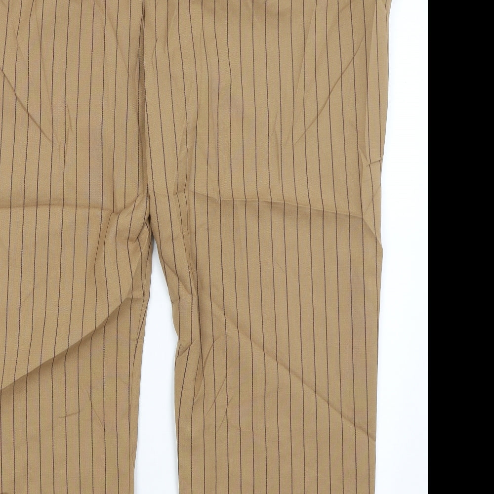 Autograph Womens Brown Striped  Trousers  Size 24 L27 in