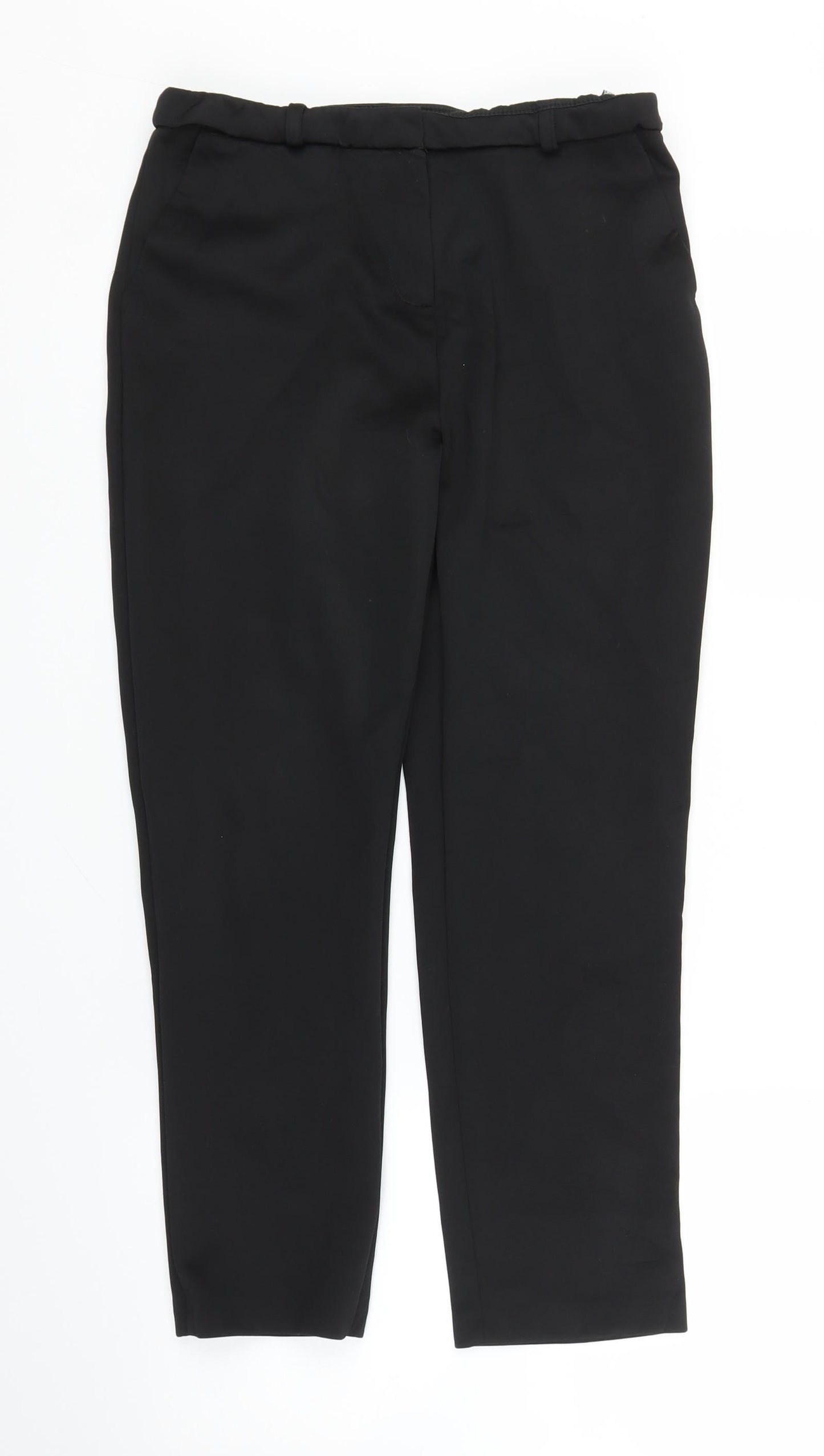Topshop Womens Black   Capri Trousers Size 10 L24 in