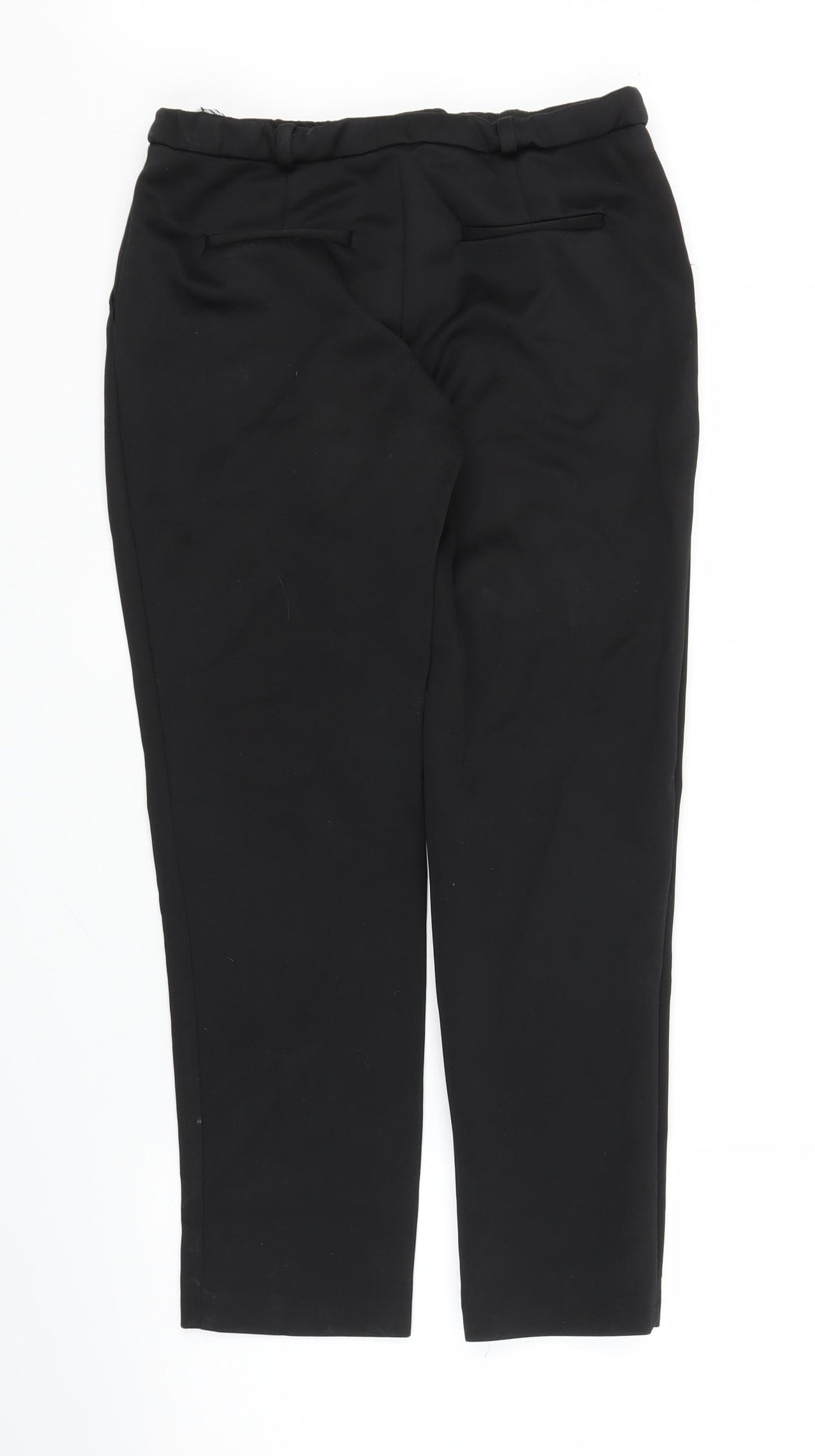 Topshop Womens Black   Capri Trousers Size 10 L24 in