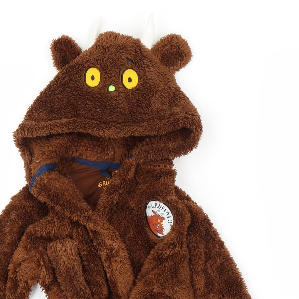 M&S Baby Brown Solid  Chemise Robe Size 12-18 Months  - Gruffalo