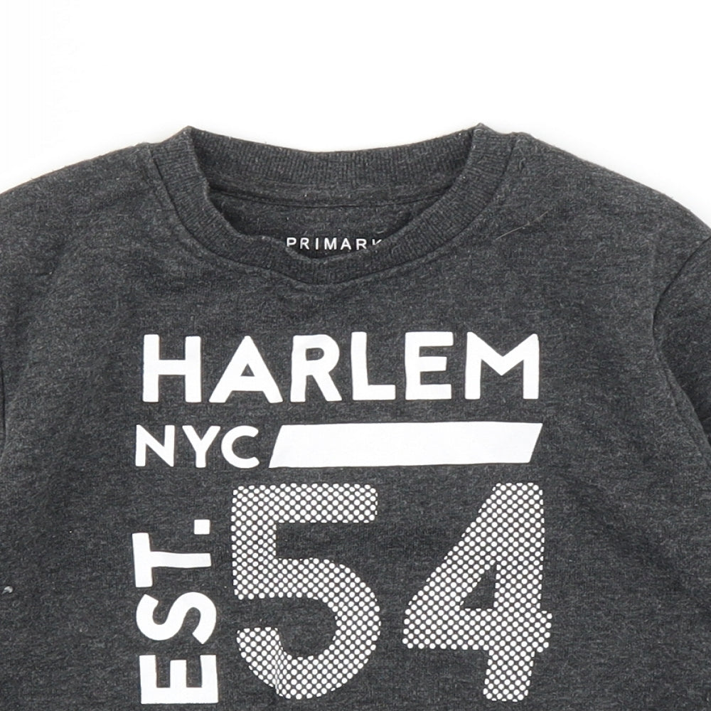 Primark Boys Grey   Pullover Jumper Size 3-4 Years