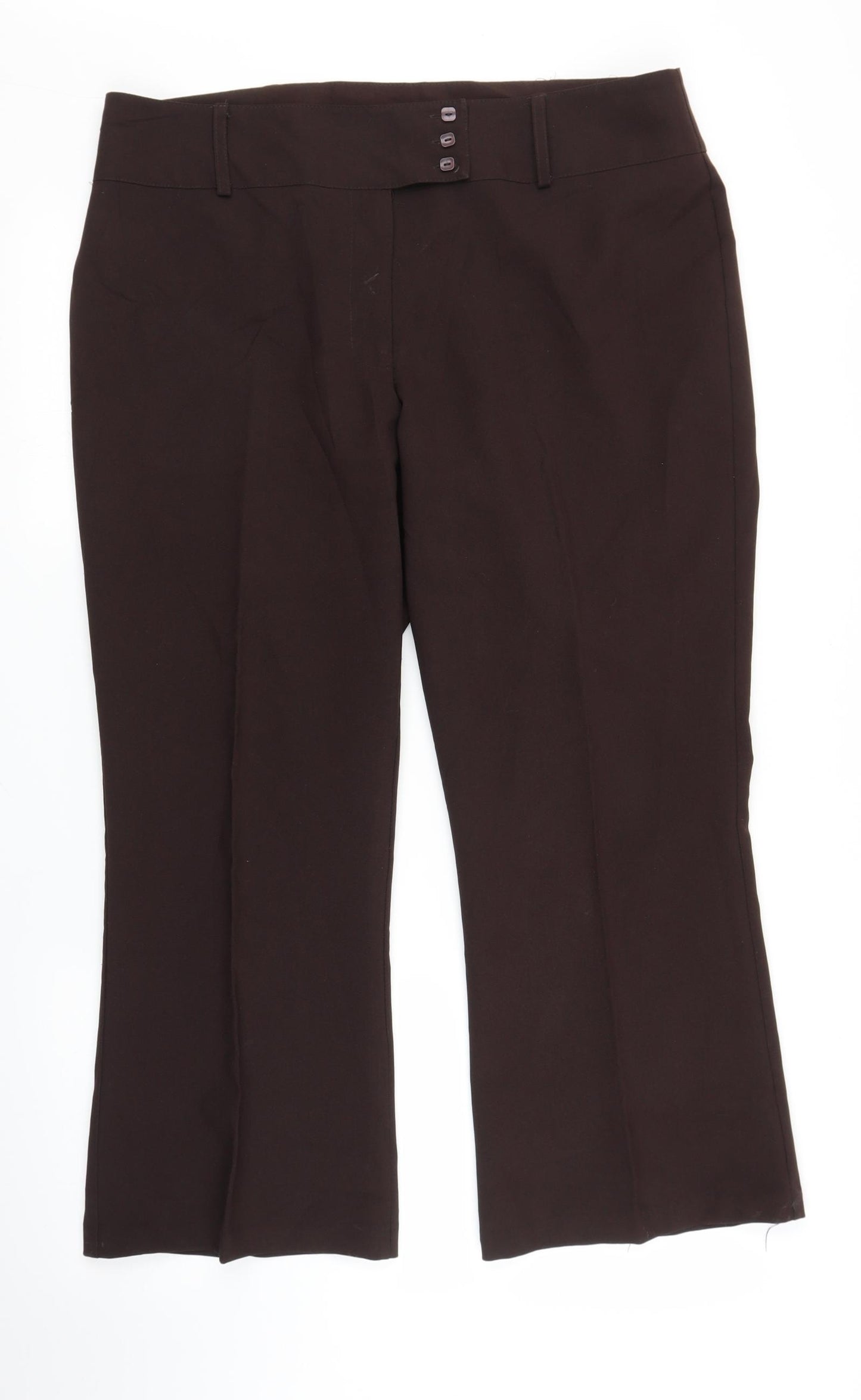 Matalan Womens Brown   Trousers  Size 16 L24 in