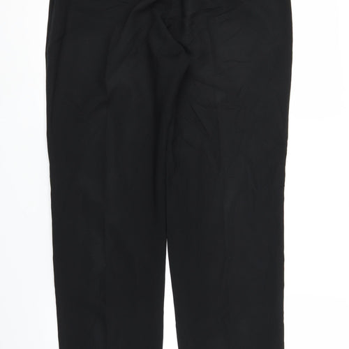 m&s Womens Black   Trousers  Size 12 L27 in