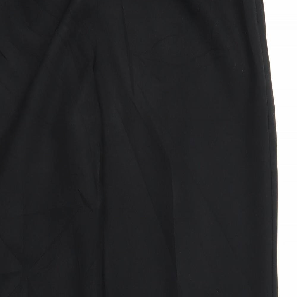 m&s Womens Black   Trousers  Size 12 L27 in
