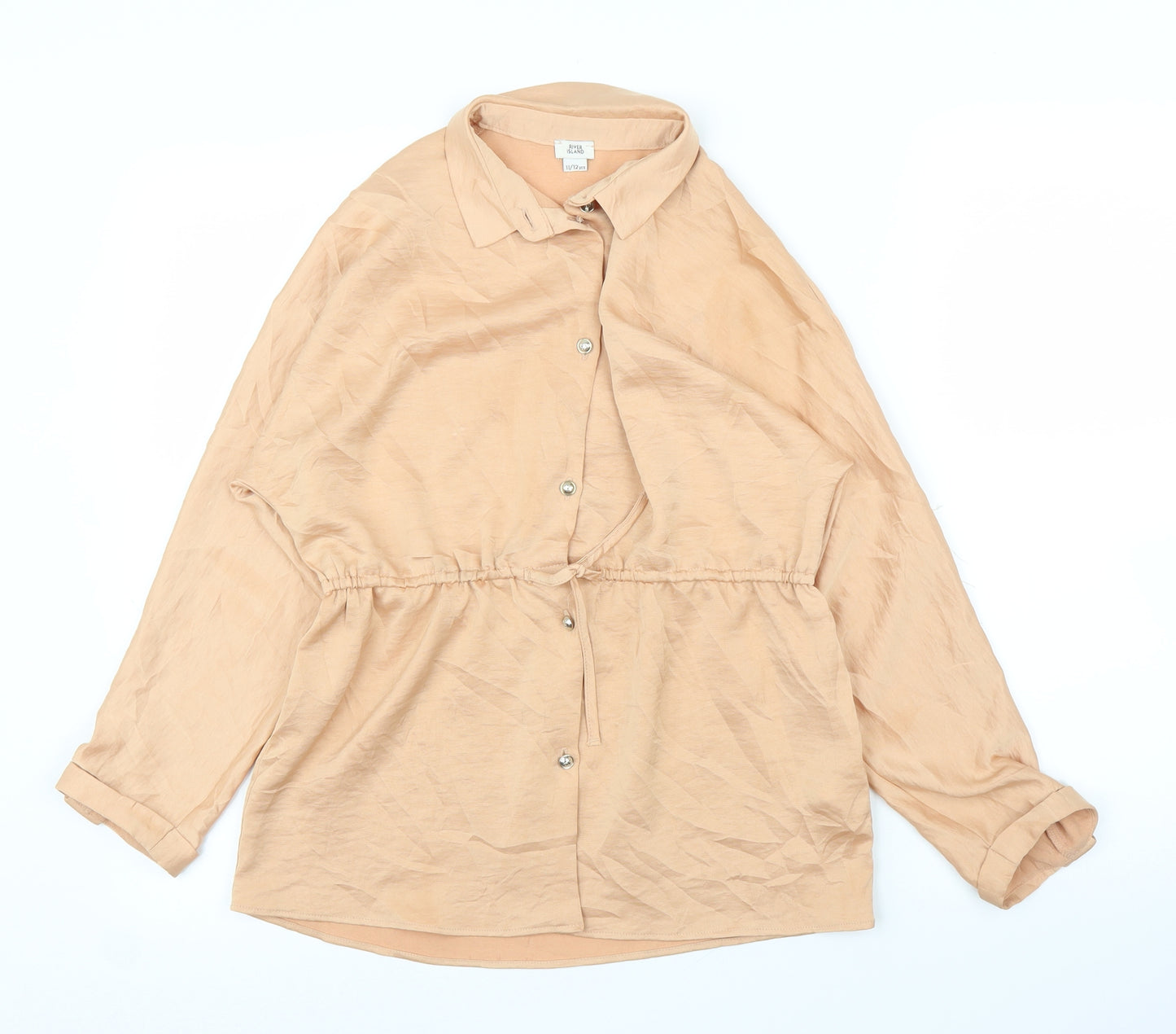 River Island Girls Pink   Basic Blouse Size 11 Years