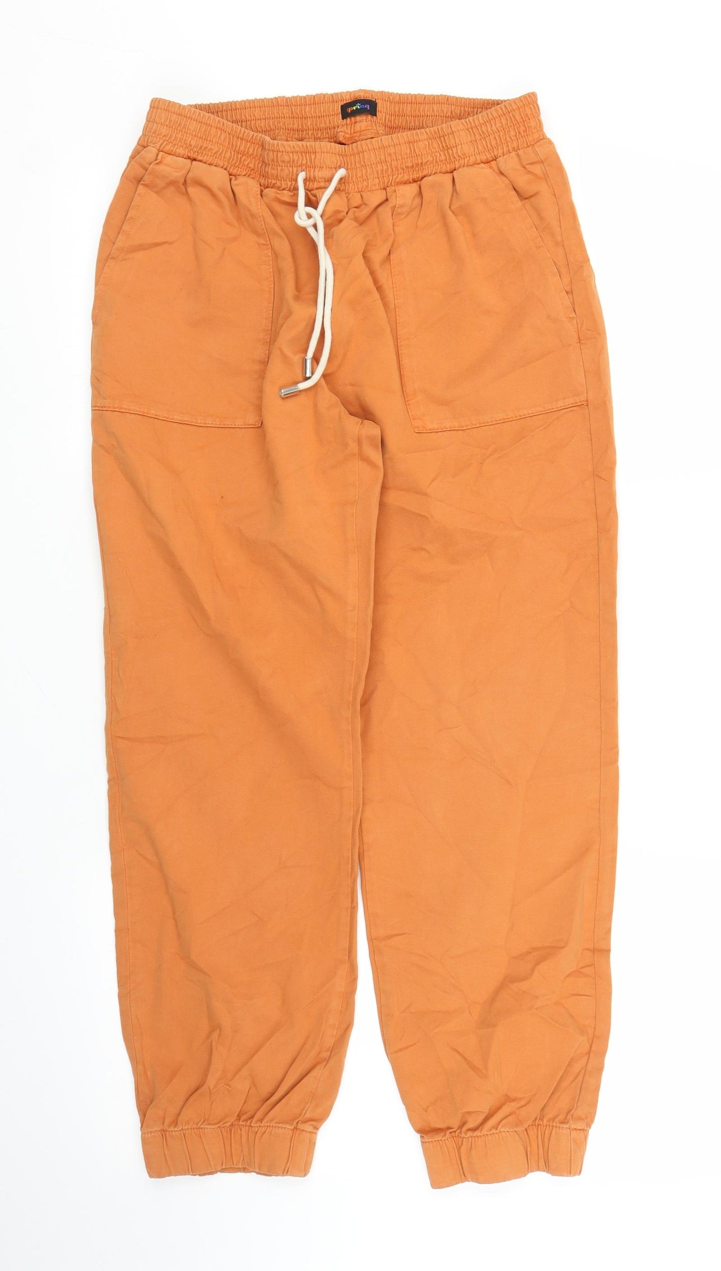 Spring Womens Orange   Carpenter Trousers Size 12 L25 in
