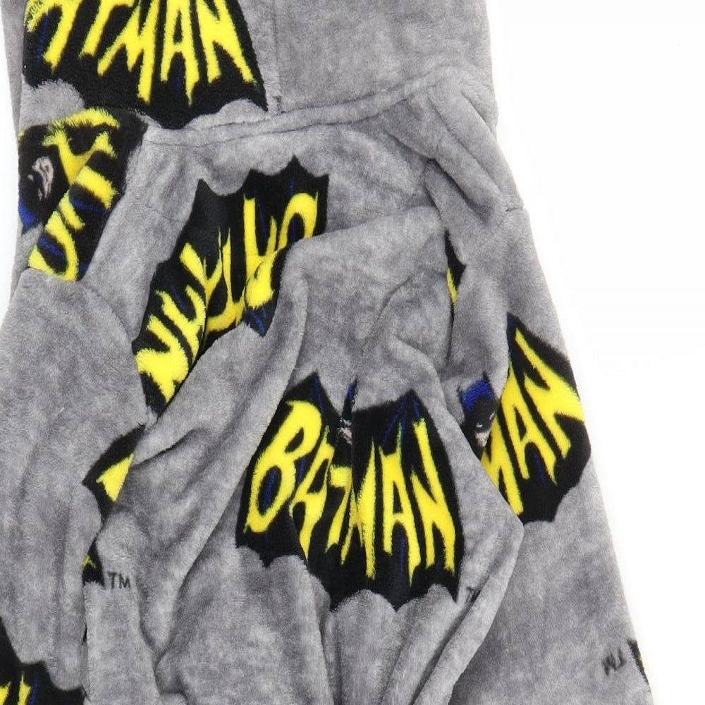 Primark Boys Grey Solid   Robe Size 7-8 Years  - Batman