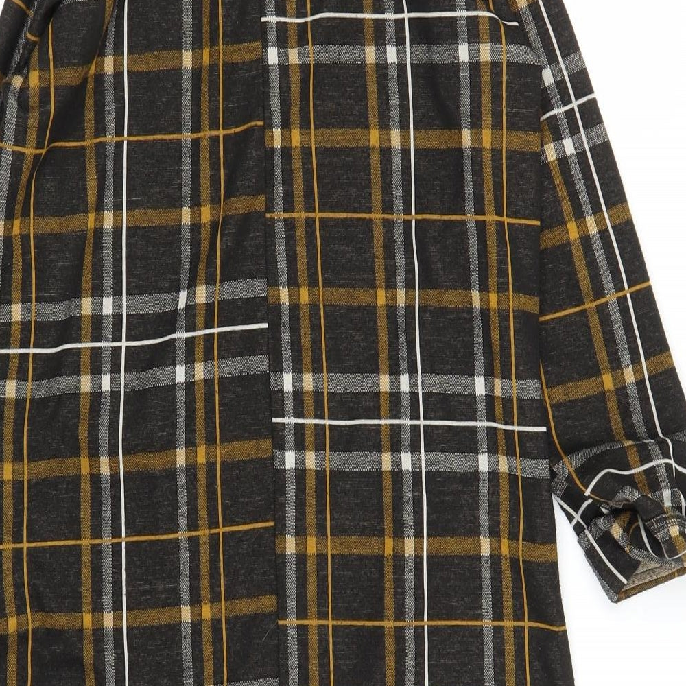 Primark Womens Brown Plaid  A-Line  Size 8