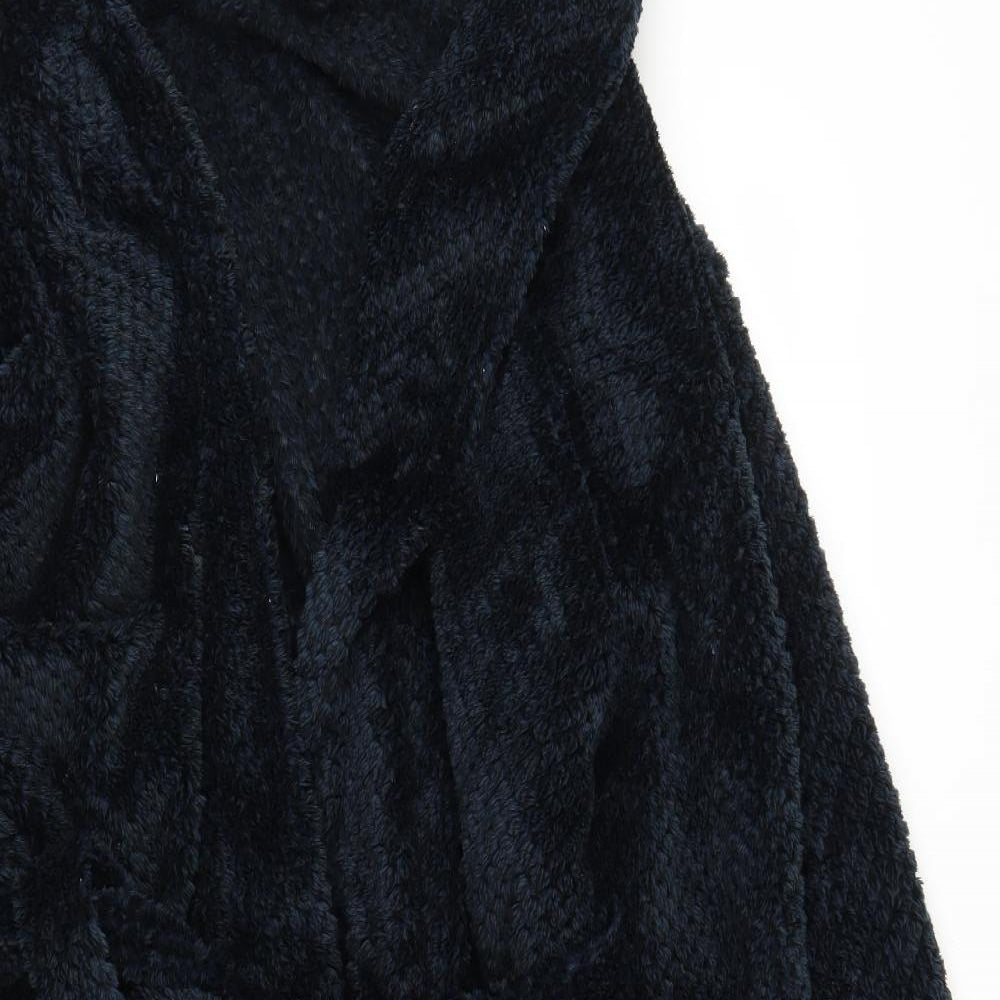 George Mens Blue Solid   Robe Size M