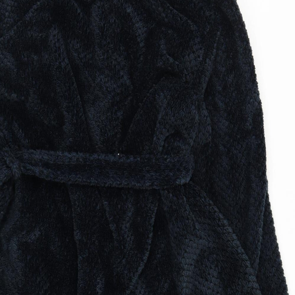 George Mens Blue Solid   Robe Size M