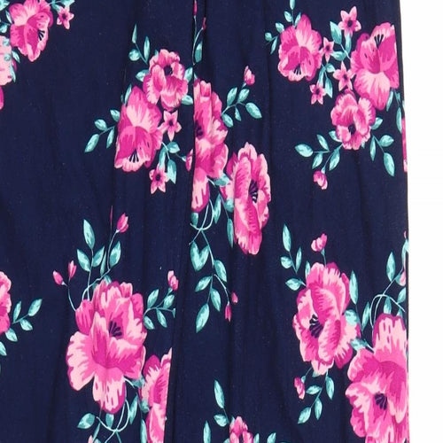 Boux Womens Blue Floral  Chemise Pyjama Pants Size 8